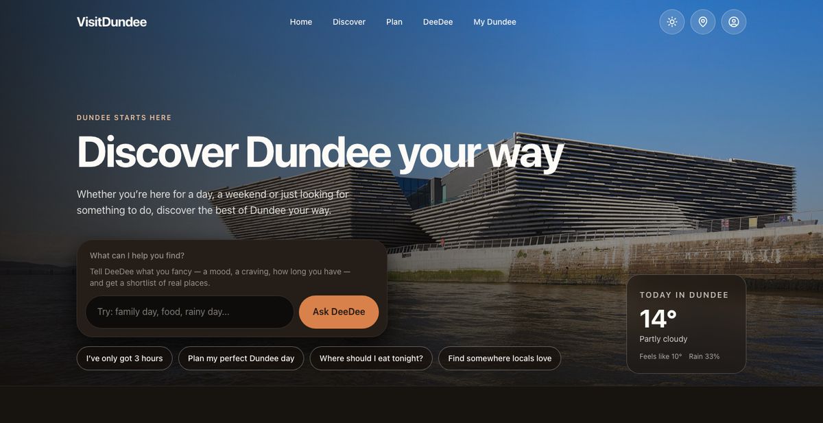 Visit Dundee home page